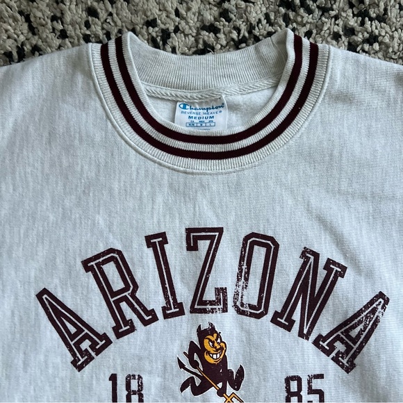 Champion Reverse Weave Arizona State Sun Devils Crewneck Sweatshirt Men’s Medium - Picture 9 of 16